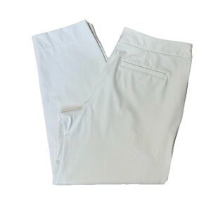 Lululemon Women's Off White Tapered Leg Mid Rise 7/8 Luxtreme Pant Sz L